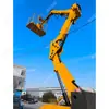 Elevador com braço articulado elétrico em estoque, Guohua Inteligente, fácil de operar, veículo com braço articulado para trabalho em alta altitude
