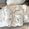 Pijama Grueso de Coral Fleece con Forro de Polar para Mujer, Nuevo Conjunto de Dos Piezas Lindo para Otoño e Invierno, Se Puede Usar Afuera, Ropa para el Hogar, Cuello Cuadrado