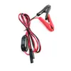 Enchufe de Encendedor de Cigarrillos para Coche con Interruptor, Pinza de Cocodrilo, Cable de Alimentación SAE, Cable de Extensión de Carga de Alta Potencia