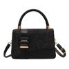 Bolso de mano texturizado de moda para viajeros, nuevo bolso de hombro de estilo occidental versátil de estilo coreano para principios de otoño de 2023, bolso cuadrado pequeño de moda