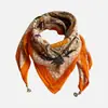 Bufanda Cuadrada Nueva de Hebilla Magnética para Primavera y Otoño Bufanda de 70% Algodón y Lino Bufanda Collar Bufanda para Mujer Venta al por Mayor