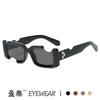 Gafas de Sol Europeas y Americanas Personalizadas con Ranura para Oreja Mismo Estilo Gafas de Sol Hip-Hop Tendencia Transfronteriza Gafas de Sol Estilo Urbano