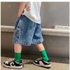 Calças de Menino Estilo Coreano Novo Shorts Jeans de Verão Infantil 2026 para Crianças Mais Velhas Roupas Infantis Shorts de Menino
