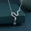 S925 Jóias de Prata Esterlina Este Ano da Vida Jóias Avançadas de Outono e Inverno Colar de Ano Novo da Cobra Transfronteiriço
