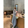 Falda de Punto Irregular Sexy Retro de Cintura Alta con Abertura + Top Retorcido sin Hombros Lana de Oveja para Mujer