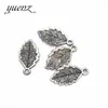 YuenZ DIY acessórios de joias vintage liga de zinco pingente de folha de planta atacado 23 * 12MM Q370