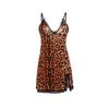 Nova Lingerie Estampa Leopardo Lingerie Feminina Paixão Quente Renda Pura V Profundo Sexy terno