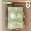 Bolsa de almacenamiento para ropa interior, organizador de malla colgante para armarios de dormitorios, para guardar calcetines y ropa interior, una bolsa de almacenamiento colgante tres en uno