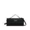 Bolsa de Mão Elegante para Comércio Exterior com Fivela de Fecho para Mulheres, Bolsa Transversal Versátil e Estilosa com Acabamento de Luxo