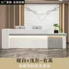 Nova recepção de empresa estilo chinês, balcão de bar, balcão de caixa, balcão de lobby, mesa pequena de escritório para loja moderna minimalista