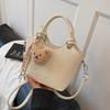 Bolso de Mano Texturizado de Moda Transfronterizo Tipo Cubo para Mujer 2026 Nueva Moda Primavera/Verano Versátil para Viaje Cruzado Pequeño