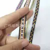 1,2cm Estilo Étnico Colorido Jacquard de Poliéster Rombos Fita Retrô Decoração de Casa Cinta para Mala Moda