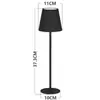 Lámpara de Mesa LED Alta Pequeña, Luz Ambiental, Decoración de Dormitorio, Mesita de Noche, Escritorio del Hogar, Regulable, Estilo Minimalista Moderno