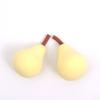 Huevo de Belleza de Fruta de Limón y Fresa Lindo Mini Esponja de Maquillaje Huevo de Belleza Herramienta de Maquillaje de Belleza de Doble Uso Húmedo y Seco Suave Agradable para la Piel