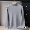 Kang Sai Ni! Suéter Masculino de Cashmere 100% Gola Alta Pulôver de Cashmere Suéter de Cashmere Little Goat Manga Longa Camada Base
