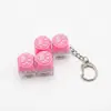 Chaveiro Botão Luminoso de Patinha de Gato Chave de Teclado Switch Tecla de Teclado Brinquedo Descompressão Pingente de Bolsa Chaveiro