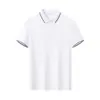 Verão Algodão Australiano de Fibra Longa Mistura de Algodão e Elastano Camisa Polo com Gola Camisa para Cultura Corporativa Roupa de Trabalho Bordado Impressão