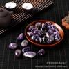 Ponto de fábrica sonho roxo partícula grande Pedra de Rolamento amórfica com tipo pedra de polimento crianças garimpando minério atacado