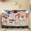 Tapete de Entrada de Bucle de Alambre Tapete de Puerta de Entrada Tapete de Entrada de Puerta Lindo Dibujo Animado Crayon Shin-Chan Hogar Cortable