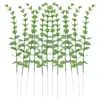 Comercio Exterior Transfronterizo Eucalipto Artificial de Tallo Único Planta Verde Artificial 100cm 200cm Decoración del Hogar Manualidad Flocada