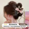 Pinza de garra de lunares estilo coreano, pinza para el pelo modelo nuevo de alta gama 2026, pinza de tiburón grande exquisita para cabello grueso