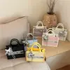 Bolsa Feminina Texturizada de Nicho 2026 Verão Nova Tendência Bolsa de Mão Estrela Bolsa Tote Color Block de Bolinhas