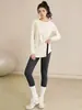 Conjunto de ropa de yoga para mujer, nueva colección 2026, diseño de alta gama, adecuado para Pilates profesional, correr y entrenamiento, con leggings estilo tiburón y mangas largas para primavera y otoño