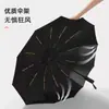 Paraguas Doble Propósito Totalmente Automático para Sol y Lluvia, Paraguas Plegable para Hombres y Mujeres, Protección Solar Reforzada, Tamaño Grande, Paraguas Publicitario al por Mayor con Logo