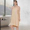 Saia de Banho Feminina de Veludo Coral Espessada e Ampliada, Toalha de Banho Vestível, Tubo Top Adulto com Tira de Velcro, Macio e Altamente Absorvente, Venda por Atacado do Fabricante
