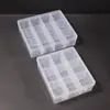 Caja de Plástico Transparente para Costura con 9 Compartimentos y 12 Compartimentos Caja de Almacenamiento de Herramientas de Ferretería Caja de Embalaje de PP para Joyería, Cuentas, Equipo de Pesca