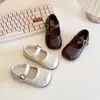 Zapatos de Cuero para Niñas Pequeñas 2026, Zapatos Individuales Antideslizantes de Suela Suave, Estilo Primavera y Otoño, Zapatos de Princesa Transpirables de Suela Suave Estilo Coreano