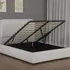 Fábrica de comercio exterior cama neumática de paquete blando curvada, cama con caja de almacenamiento de gran capacidad de elevación hidráulica, OEM personalizado transfronterizo