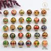 Cuentas de transferencia de aceite de gota de color dorado antiguo de 10 mm para pulseras y collares de cuentas, accesorios de cuentas