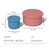 Taza de silicona de grado alimenticio para beber tazón de silicona vajilla para bebé lonchera para estudiante resistente a altas y bajas temperaturas caja bento lonchera de silicona