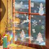RPS841-845 Copo de Nieve Navideño Arcoíris Colorido Electroestático Adhesivo para Vidrio Atrapasol Antigolpes de Pájaros Adhesivo para Ventana