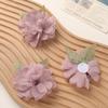 Mori atmósfera antigua poco profunda tela gardenia DIY hecho a mano clip de tiburón ramillete accesorios para ropa