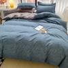 Suministro Directo de Fábrica de Juego de Cuatro Piezas Nuevo Sencillo de Algodón Cepillado Estampado de Aloe Vera para Ropa de Cama de Verano Delgada y Fundas de Edredón al por Mayor