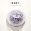 Patrimonio Cultural Inmaterial Flor de Porcelana Amasada a Mano Orquídea Mariposa Aromaterapia Difusor de Piedra de Gama Alta Caja de Regalo Boda Cumpleaños Regalo de Fragancia