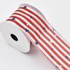 Fábrica en stock venta al por mayor transfronteriza Amazon wish Día de la Independencia Americana cinta decorativa borde torturado cinta de regalo