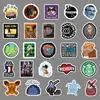 50 Adesivos Decorativos Divertidos Impermeáveis para Mala, Patinete, Carro com Desenhos Animados e Grafite