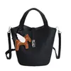 Bolso Tipo Bandolera de Alta Calidad Cesta de Verduras Bolsa Estilo Nuevo Invierno 2025 Bolso Cubo Sencillo Casual Bolso Cruzado de Hombro Único Estilo Coreano para Mujer