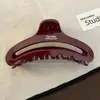 Pinza para el pelo grande de lunares estilo coreano para cabello grueso, pinza de tiburón dulce y elegante para la parte trasera de la cabeza, accesorio para el cabello de alta gama y exquisito