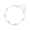 Pulsera de Cuentas de Plata de Ley S925, Estilo Minimalista Coreano, Cuentas Curvas con Forma de Sonrisa, Unión Segmentada, Joyería de Diseño Personalizado