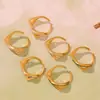 Miduoduo Joyería Europea y Americana Nuevo Acero Inoxidable Doble Capa Perla Pedrería Apertura Anillo Ajustable para Mujeres Chapado en Oro de 18K