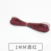 AliExpress Linha encerada de três fios 1mm Taiwan cor branca linha encerada ecológica 30 cores 10 metros por rolo