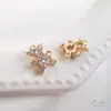 Colgante al por mayor Chapado en Oro de 14K Incrustado con Circonita Lindo Colgante de Oso para Pulsera DIY Collar Colgante de Joyería
