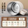 Taza de Acero Inoxidable 304 con Tapa, Taza de Leche Anticaídas para Estudiantes, Taza de Agua para Hombres y Mujeres, Popote, Taza de Café para Oficina, Transfronterizo