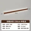 Lámpara de pared con veta de madera de durazno, adecuada para mesitas de noche en dormitorios, lámpara larga minimalista, lámpara de pared de fondo para sofá en sala de estar, iluminación ambiental, hierro