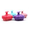 Escova de Massagem para Couro Cabeludo em Forma de Abóbora Escova de Banho de Silicone para Bebê Escova de Banho Macia Escova de Shampoo Colorida Escova de Massagem Silicone