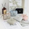 Billetera Nueva Zhengnan para Mujer Corta Estilo Coreano PU Casual Moda Hebilla de Amor Cartera Plegable Billetera para Monedas Estudiante